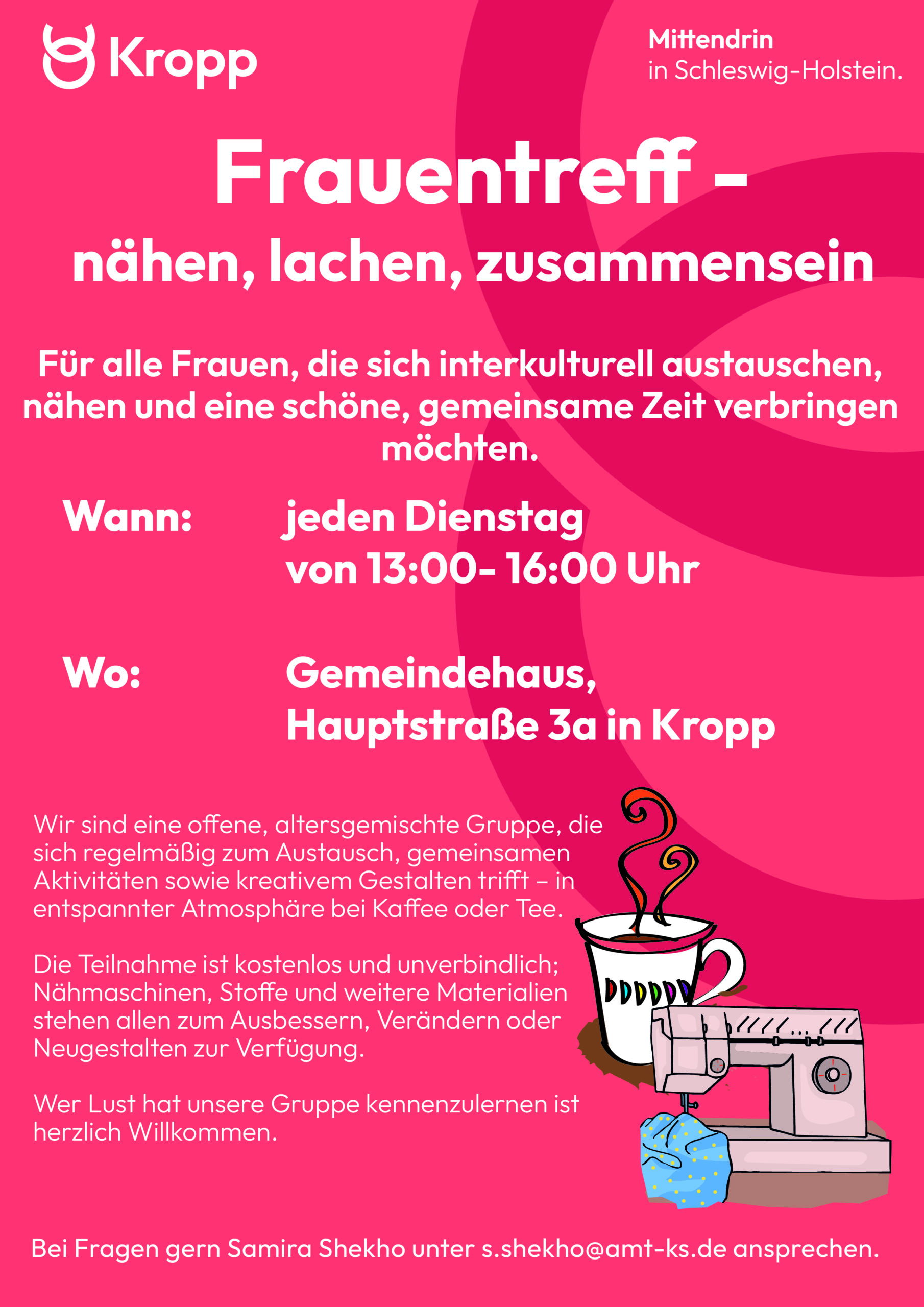 Frauentreff – nähen, lachen, zusammensein