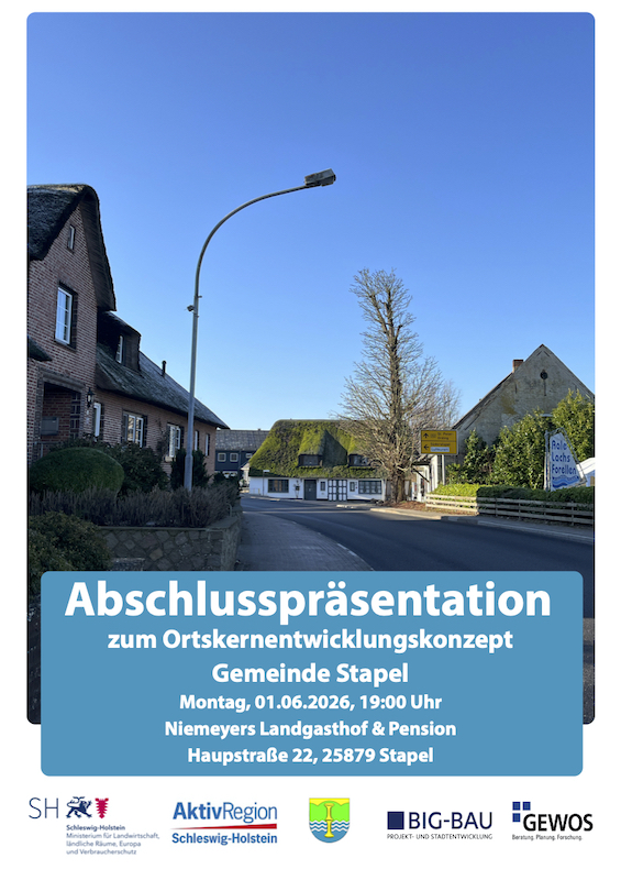 Stapel: Abschlusspräsentation zum Ortskernentwicklungskonzept der Gemeinde Stapel