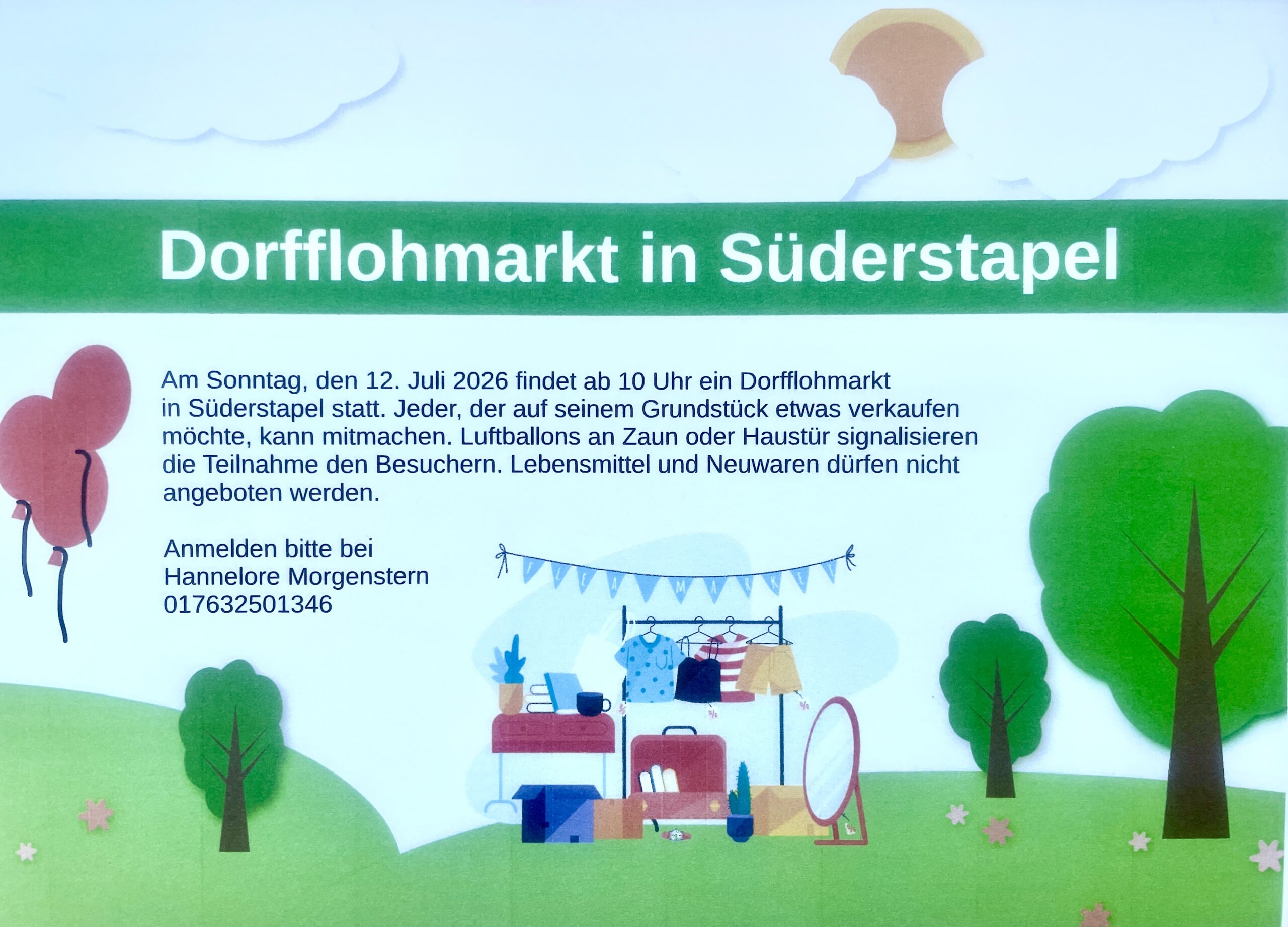 Dorfflohmarkt in Süderstapel